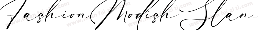 Fashion Modish Slan字体转换